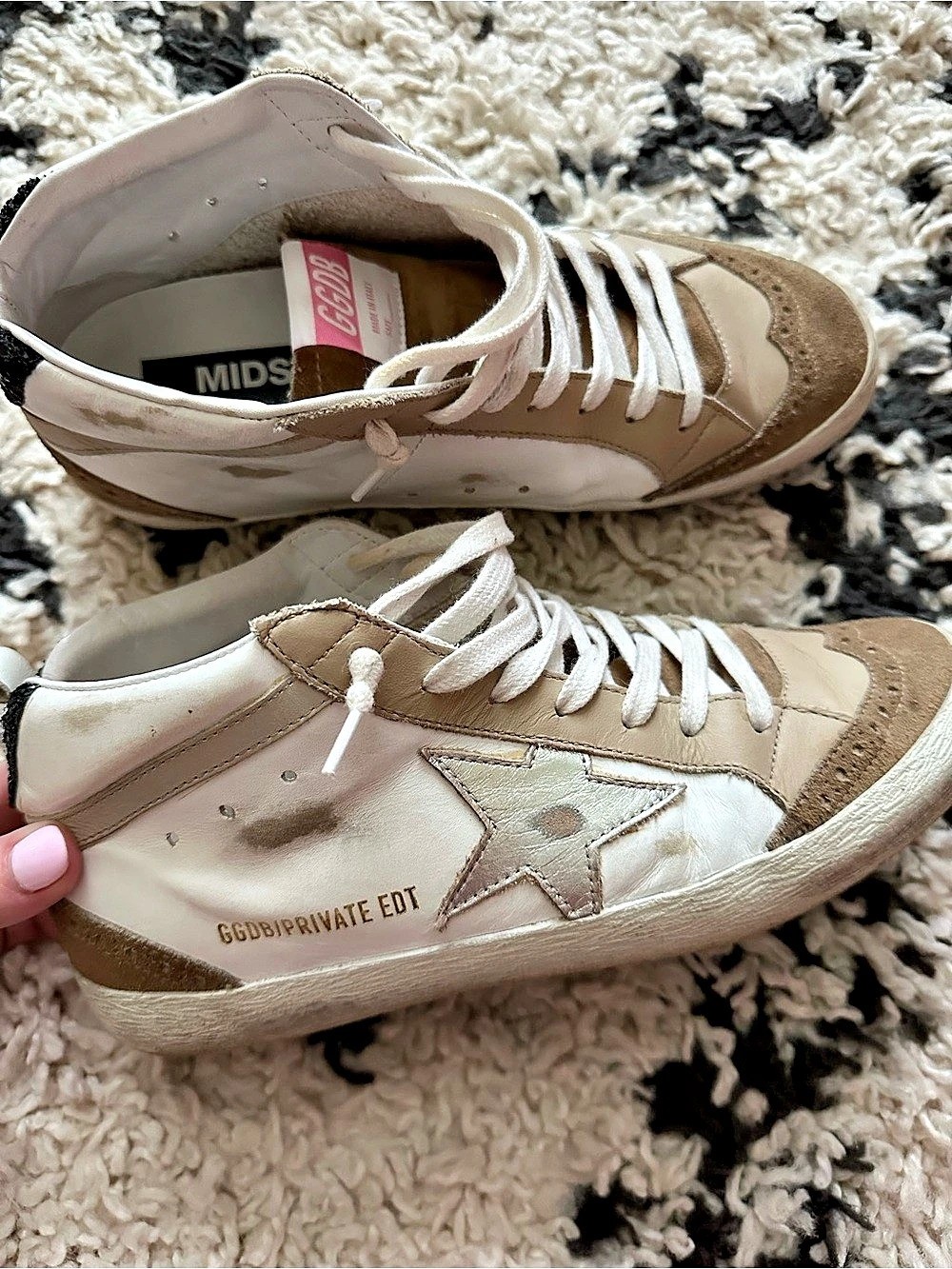 Golden Goose Mid Star Sneaker White & Brown EU 38